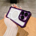 Transparent Airbag Phone Case with Magnetic Suction and Shockproof