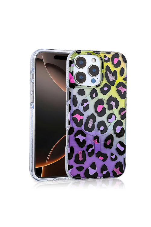 iPhone 16 Pro Case with MagSafe Feature, Jago Leopard Design Cover