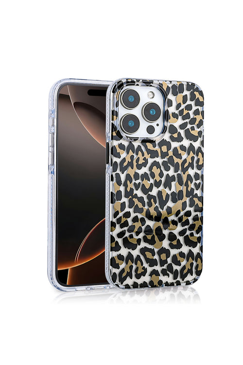iPhone 16 Pro Case with MagSafe Feature, Jago Leopard Design Cover