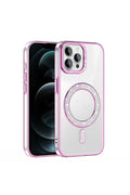 iPhone 12 Pro Case Karetta Diamond Stone Patterned Magsafelier Cover
